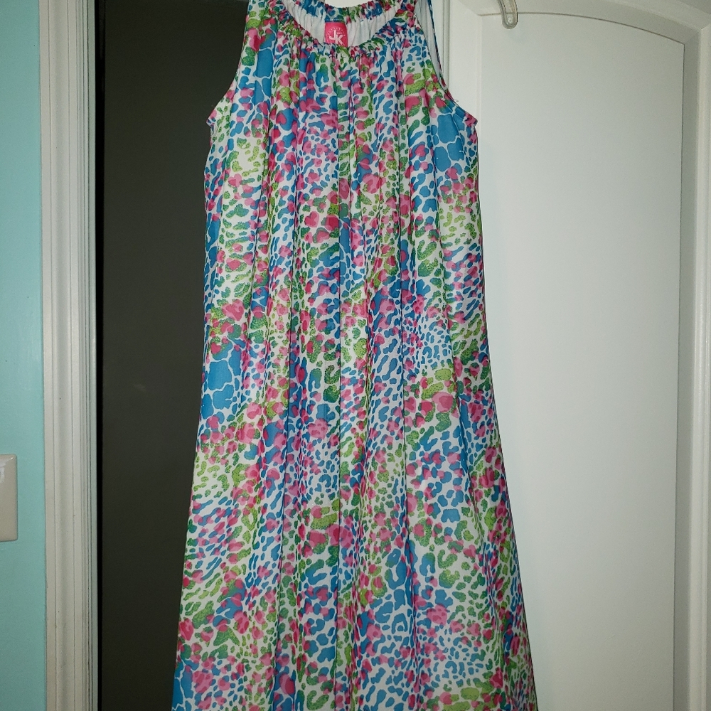 Multi-Colored Leopard Dress